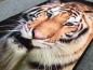 Preview: Designer Teppich Tiger Kopf 80 x 150 cm Safari Tiermotive Afrika