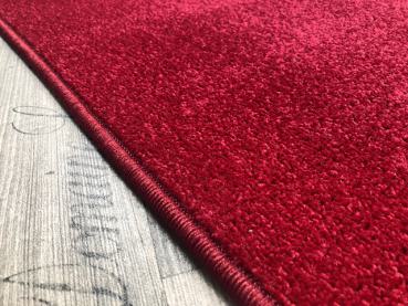 Teppich Kräusel Velours rot 160 x 200 cm