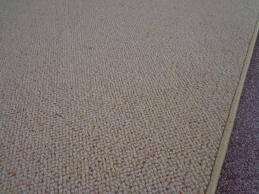 Berber Kettel Teppich aus 100% Schurwolle im Flor Natur Beige verschiedene Abmessungen