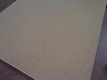 Berber Kettel Teppich aus 100% Schurwolle im Flor Natur Beige verschiedene Abmessungen