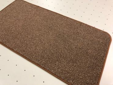 Teppich Velours Meliert Braun-Beige 50 x 100 cm