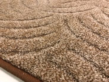 Teppich Hoch-Tief Schlinge Braun 50 x 100 cm