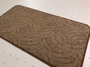 Teppich Hoch-Tief Schlinge Braun 50 x 100 cm