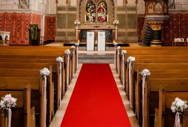 Roter Läufer (4€/m²) Teppich Hochzeit Event 1 Meter breite in vielen verschiedenen Längen
