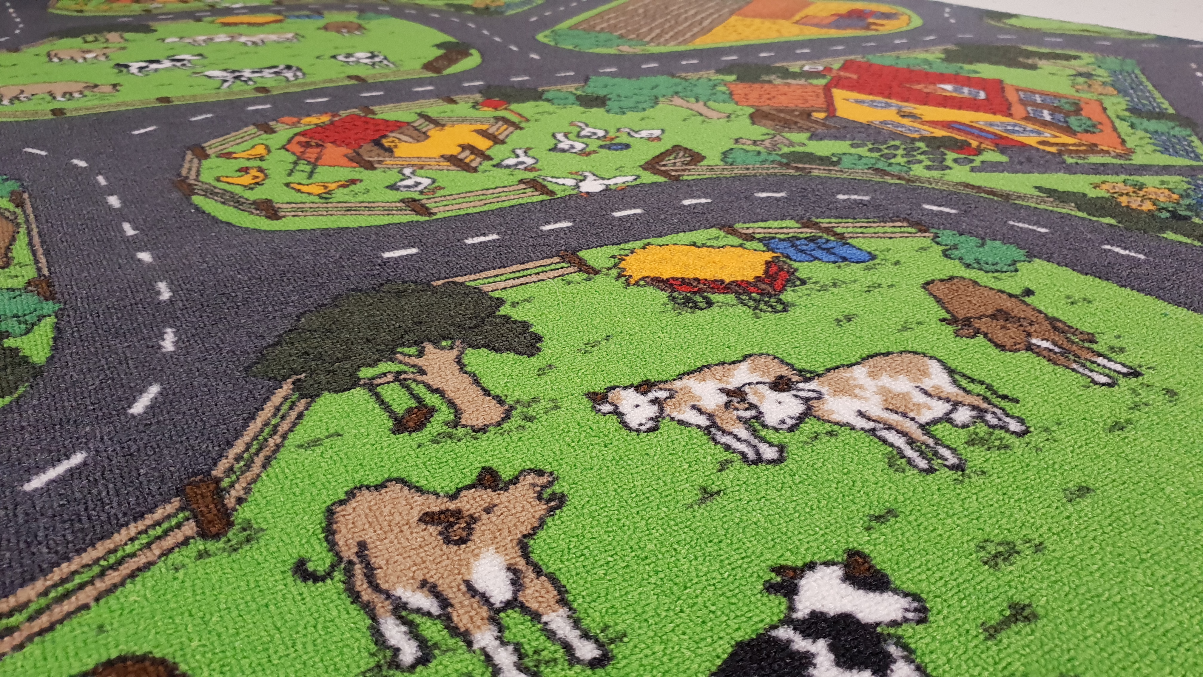 Spieleteppich Bauernhof Tiere Autoteppich 160 x 200 cm in Baden