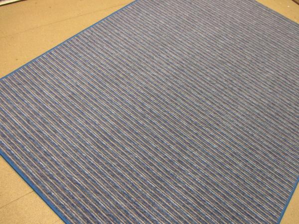 Wohnraum Teppich Flash Blau gestreift in verschiedenen Abmessungen