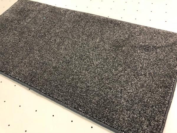 Teppich Kräusel Velours Anthrazit 50 x 100 cm