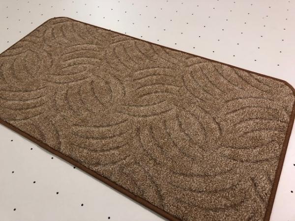 Teppich Hoch-Tief Schlinge Braun 50 x 100 cm