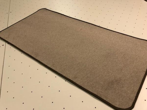 Teppich Velours Braun-Beige 60 x 120 cm