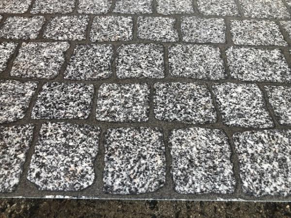 PVC (9€/m²) CV Bodenbelag Kopfstein Pflaster 200 cm breite