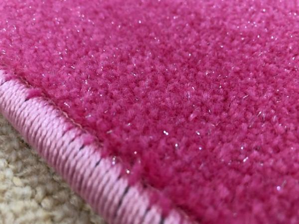 Kinder Teppich Girls Pink mit Glitzer 140 x 200 cm