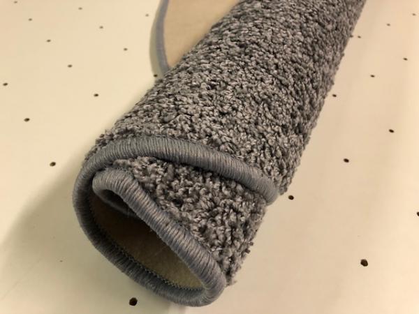 Kurzfloorteppich Rund Teppich Shaggy Kinder Teppich Grau 195 cm Rund