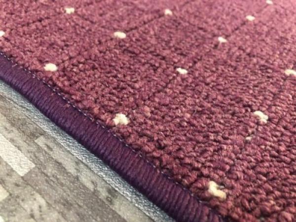 Wohnraum Teppich Schlinge Point Teppich in Lila