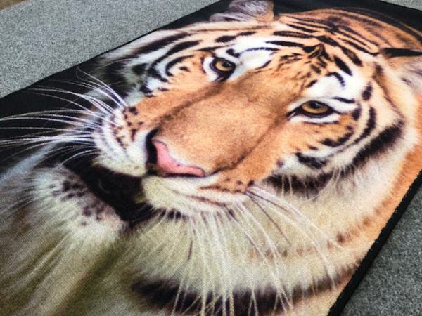 Designer Teppich Tiger Kopf 160 x 230 cm Safari Tiermotive Afrika