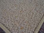 Berber Kettel Teppich aus 100% Schurwolle im Flor Natur Beige verschiedene Abmessungen